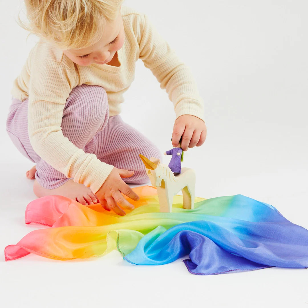 Sarah's Silks Mini Enchanted Rainbow Playsilk