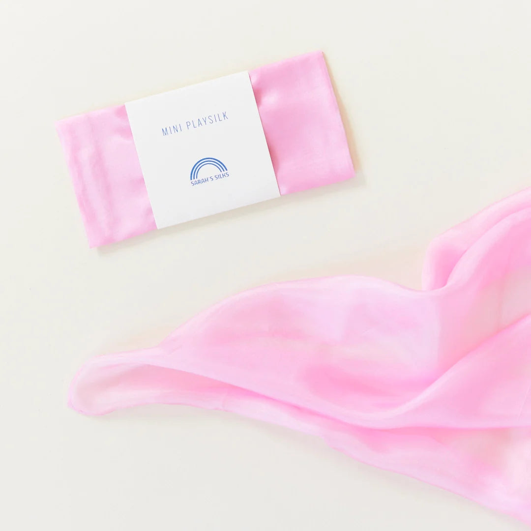 Sarah's Silks Mini Solid Colour Playsilk – Pink