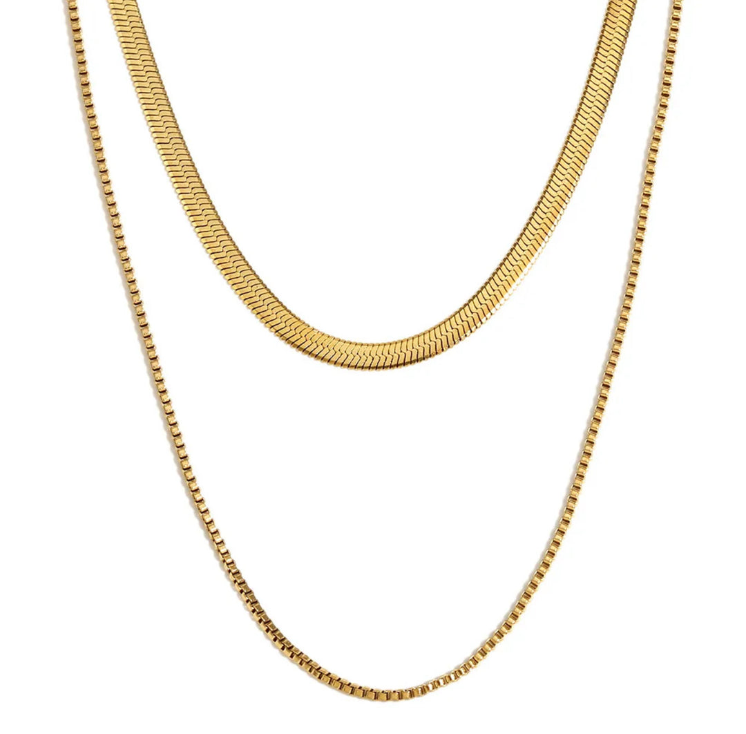 Inez | Double Chain Necklace
