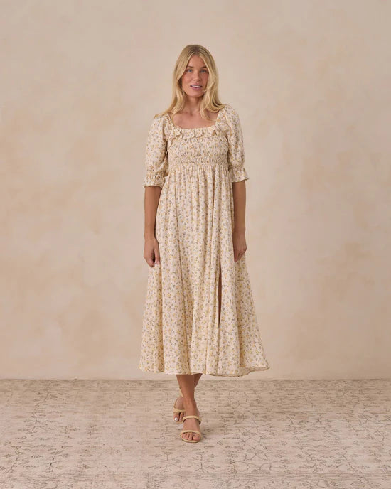 Women's Birdie Dress Lemon Meadow - S