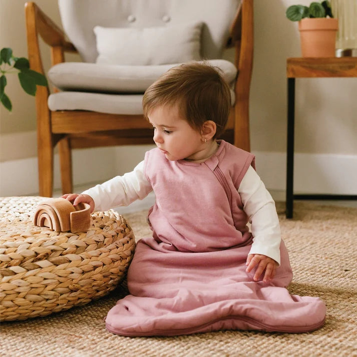 Quilted bamboo sleep sack - Raspberry (1.0 tog)