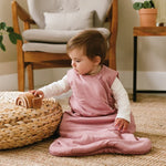 Load image into Gallery viewer, Quilted bamboo sleep sack - Raspberry (1.0 tog)
