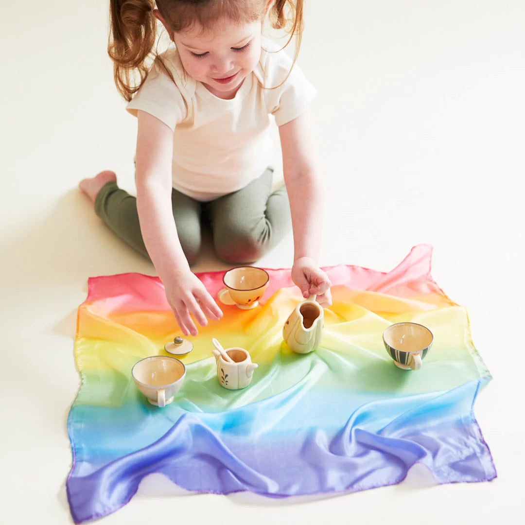 Sarah's Silks Mini Enchanted Rainbow Playsilk