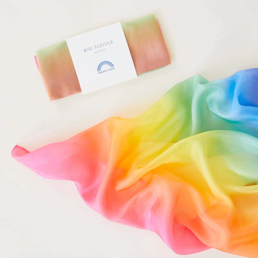 Sarah's Silks Mini Enchanted Rainbow Playsilk