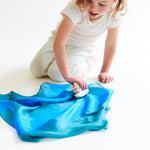 Load image into Gallery viewer, Sarah's Silks Mini Ocean Playsilk
