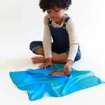 Load image into Gallery viewer, Sarah's Silks Mini Ocean Playsilk
