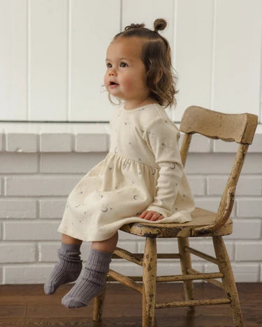 Quincy Mae  Socks Set - Slate, Cloud