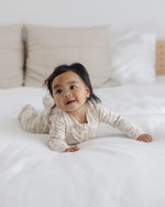 Load image into Gallery viewer, Quincy Mae Organic Brushed Jersey Zip Sleeper – Floral Vine
