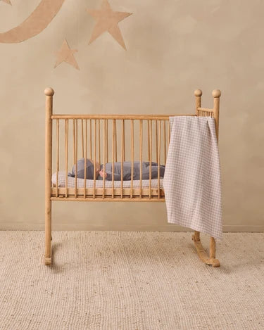 Quincy Mae Woven Swaddle - Blue Gingham