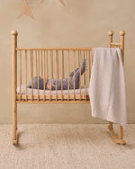 Load image into Gallery viewer, Quincy Mae Woven Crib Sheet - Blue Gingham
