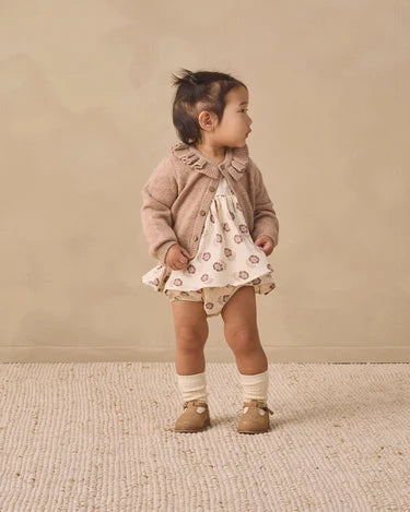 Quincy Mae Socks Set - Natural, Dusty Rose