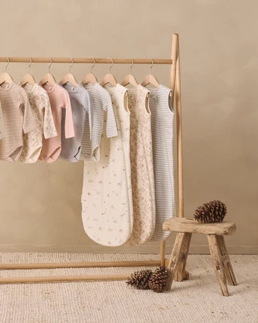 Quincy Mae  Jersey Sleep Bag - Cloud Stripe