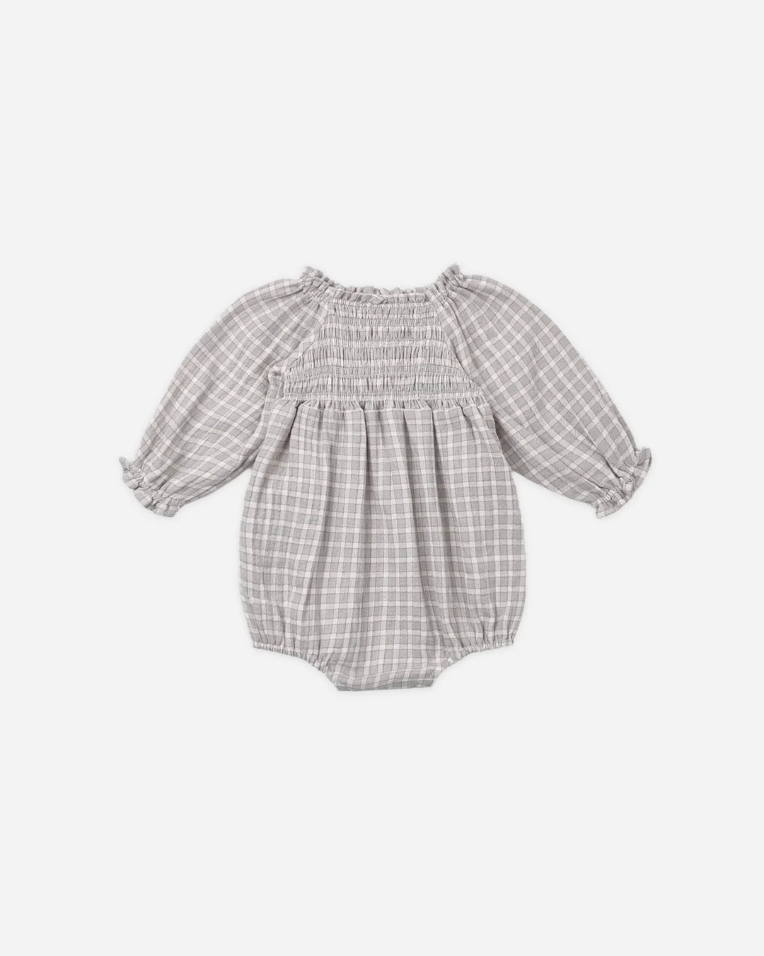 Quincy Mae Eden Romper – Blue Gingham