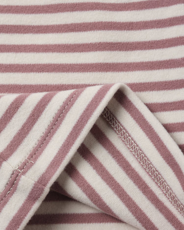 Quincy Mae Ruffle Cozy Set - Mulberry Stripe