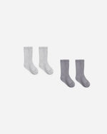 Load image into Gallery viewer, Quincy Mae  Socks Set - Slate, Cloud
