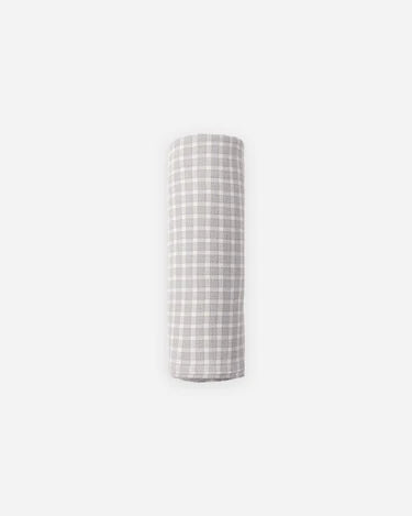 Quincy Mae Woven Swaddle - Blue Gingham