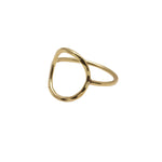 Load image into Gallery viewer, Oval | Hammered Open Oval Band, Gold
