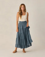 Load image into Gallery viewer, Women's Ruffle Tiered Maxi Skirt Ditsy
