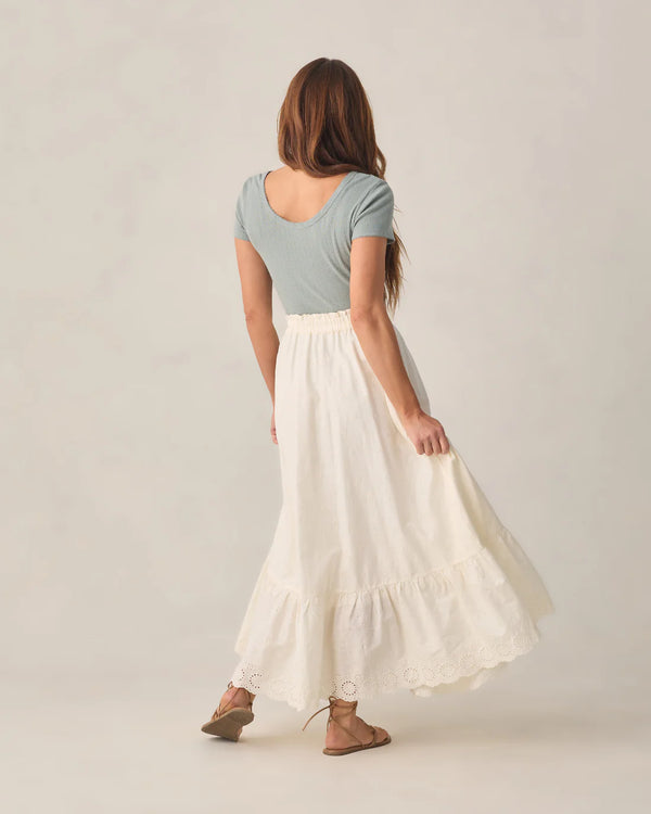 Women's Rose Maxi Skirt Ivory - S
