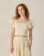 Load image into Gallery viewer, Women's Zayla Top Citron Stripe
