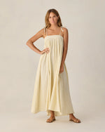 Load image into Gallery viewer, Women's Malea Dress Citron Stripe - S
