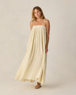 Load image into Gallery viewer, Women's Malea Dress Citron Stripe - S
