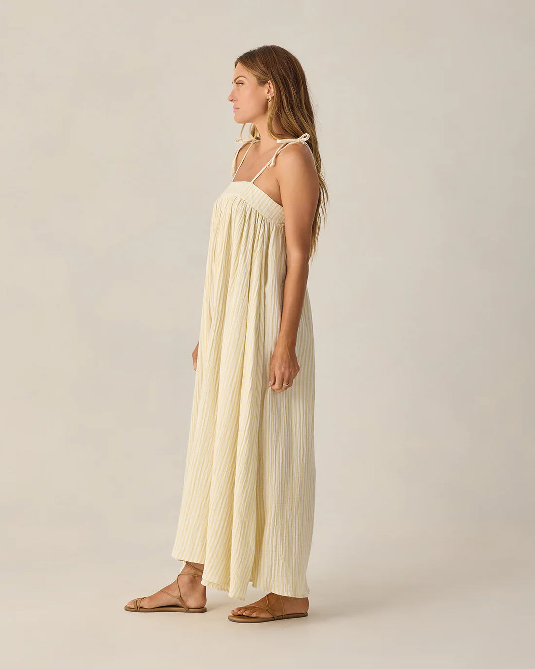 Women's Malea Dress Citron Stripe - S