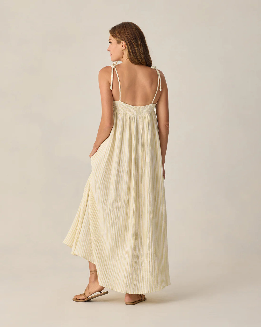 Women's Malea Dress Citron Stripe - S