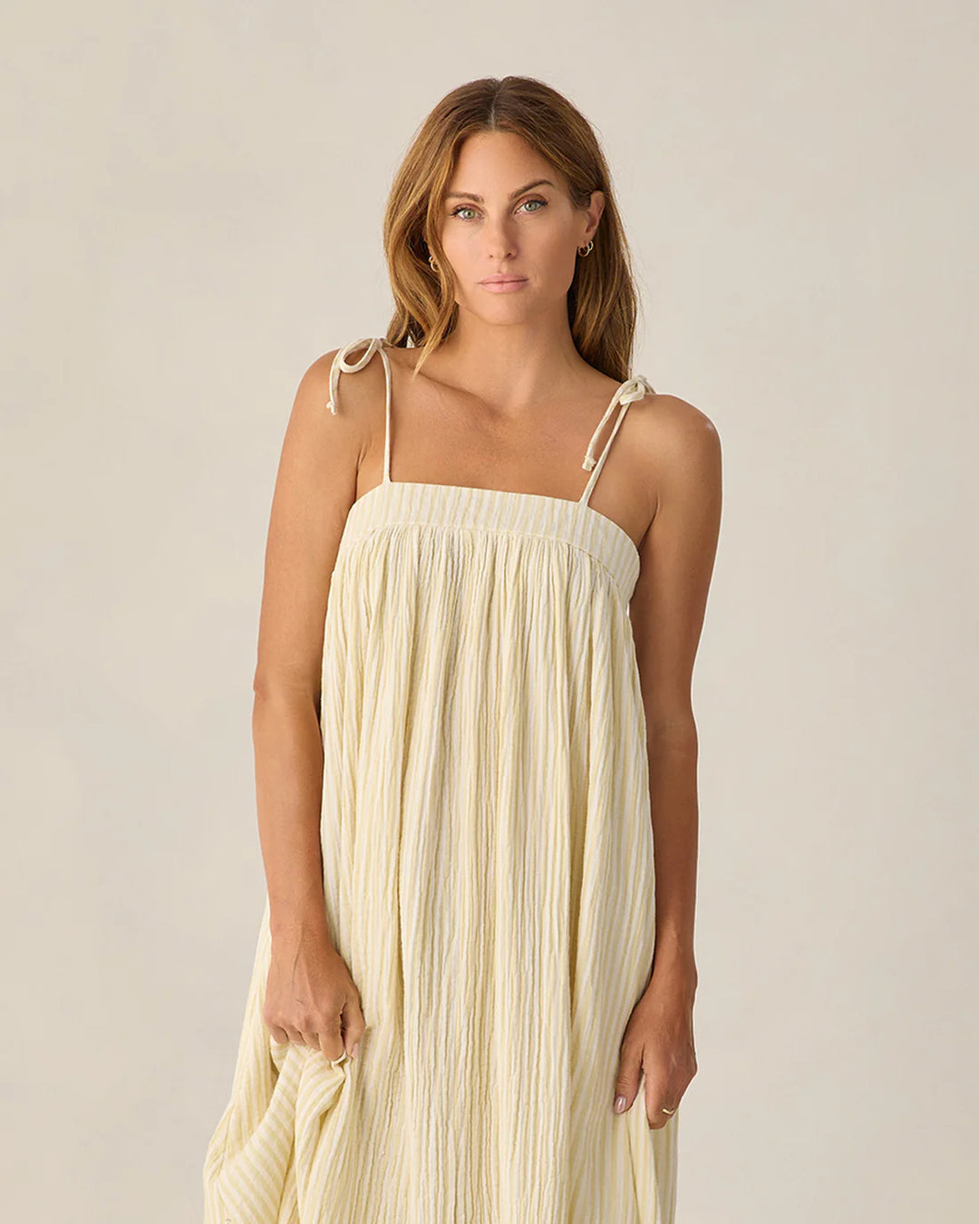 Women's Malea Dress Citron Stripe - S
