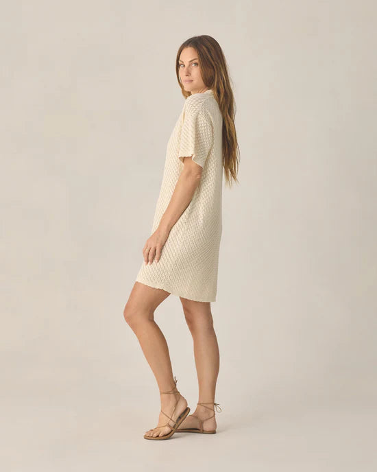 Women's Crochet Cover Up Natural - S