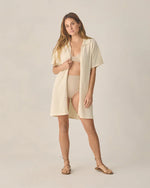 Load image into Gallery viewer, Women's Crochet Cover Up Natural - S
