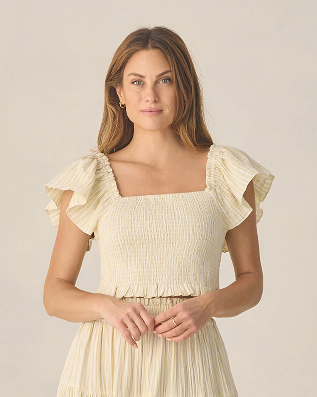 Women's Zayla Top Citron Stripe