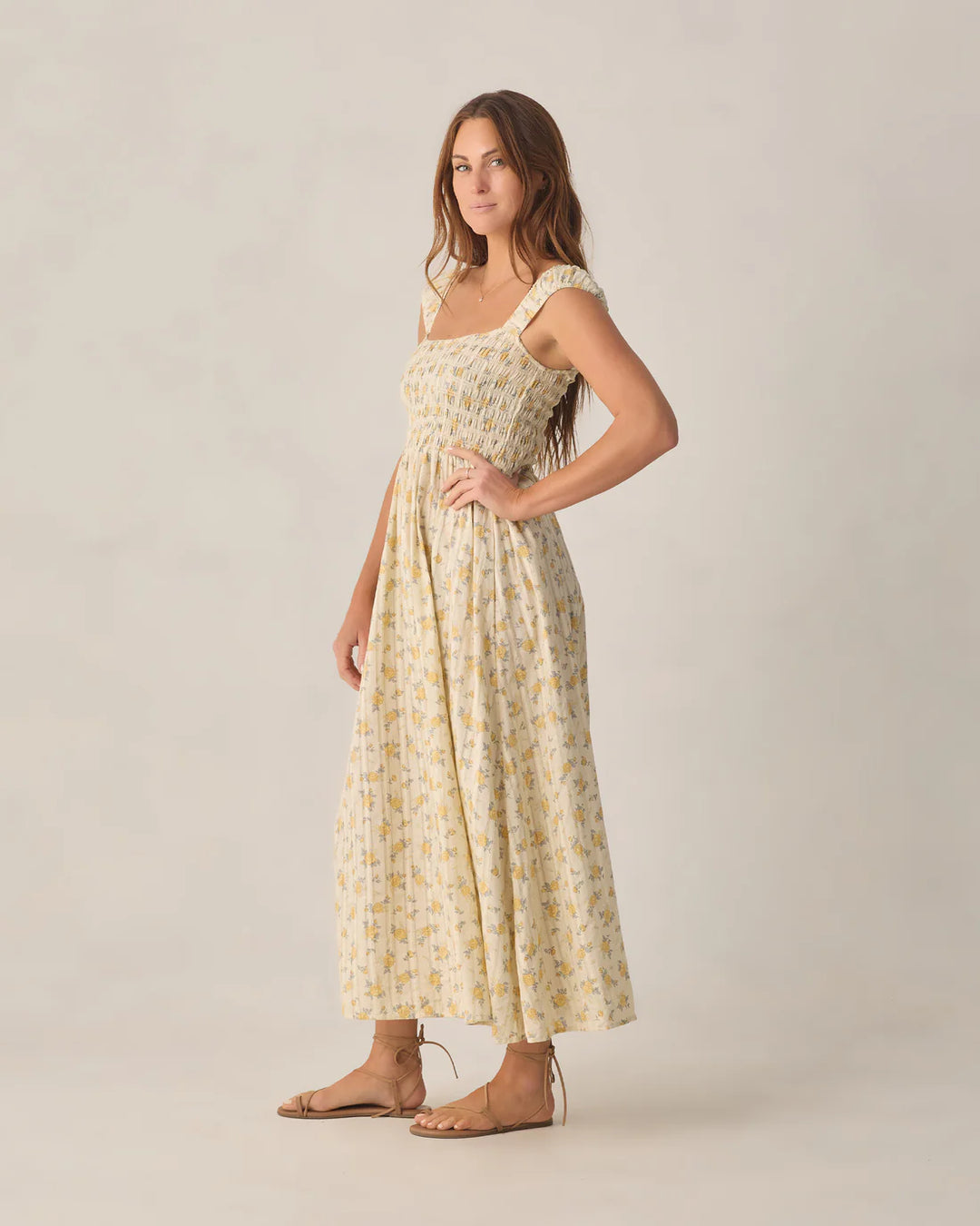 Women's Ivy Dress Lemon Ditsy Flower - S