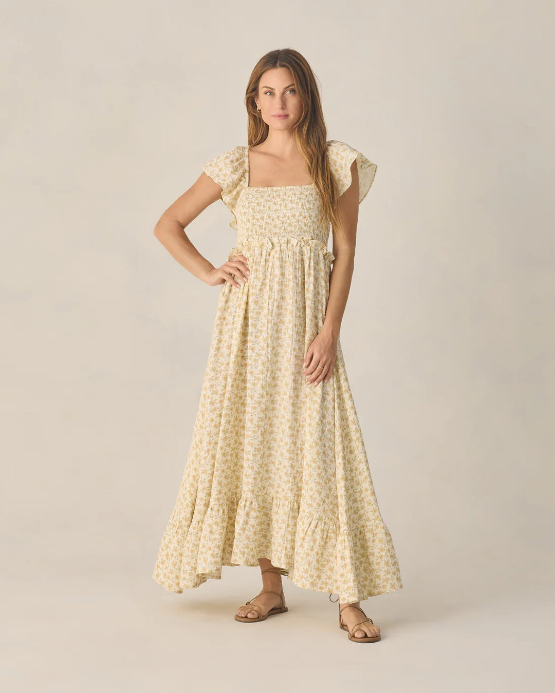Women's Francesca Dress Yellow Floral - S