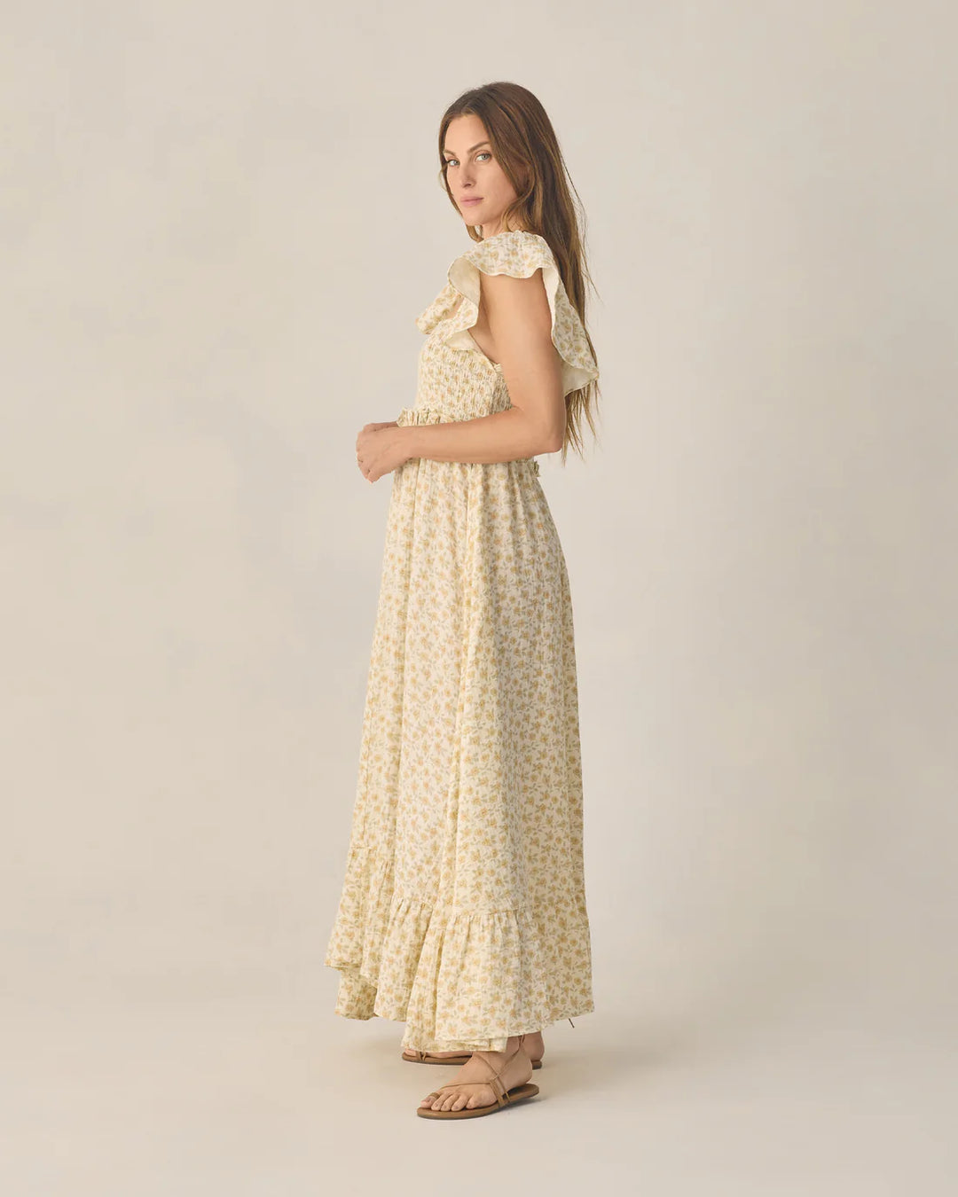 Women's Francesca Dress Yellow Floral - S