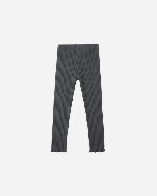 Quincy Mae - Ribbed Knit Leggings – Midnight