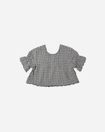 Load image into Gallery viewer, Francie Blouse - Black Gingham
