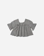 Load image into Gallery viewer, Francie Blouse - Black Gingham
