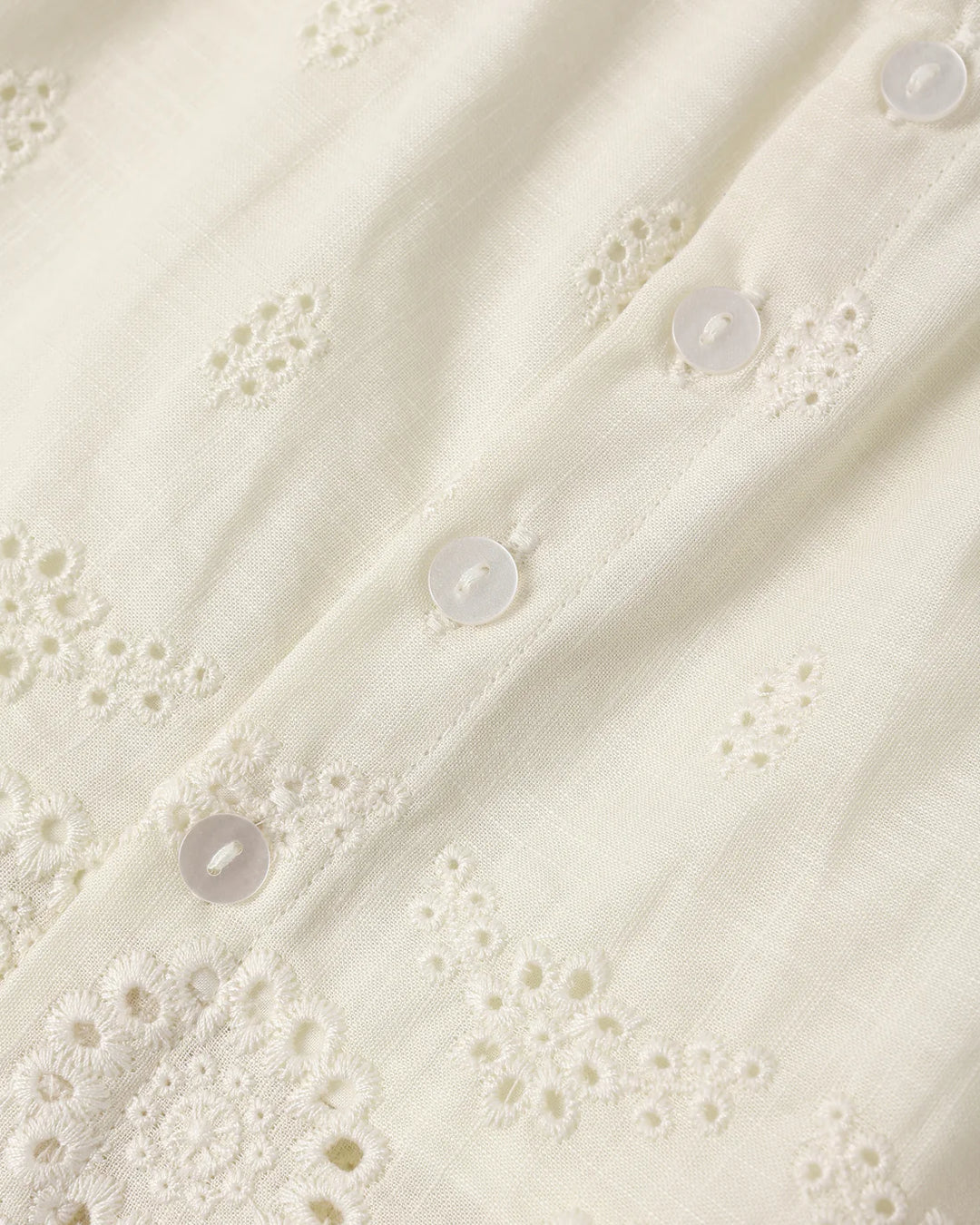 Eyelet Swing Top Ivory - S