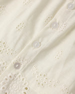 Load image into Gallery viewer, Eyelet Swing Top Ivory - S

