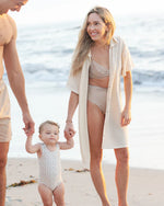Load image into Gallery viewer, Women's Crochet Cover Up Natural - S
