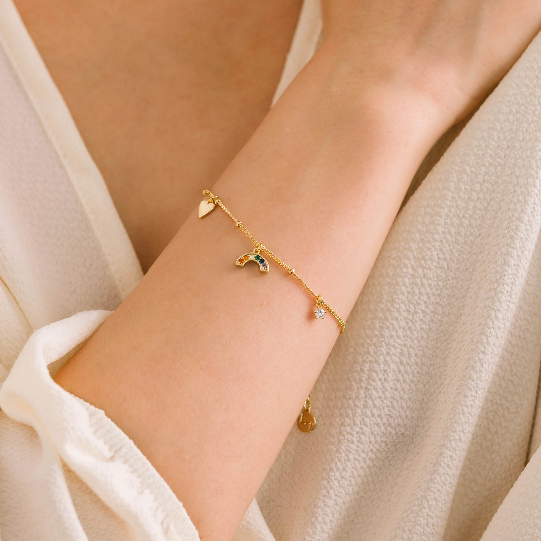 Riot Rainbow Charm Bracelet