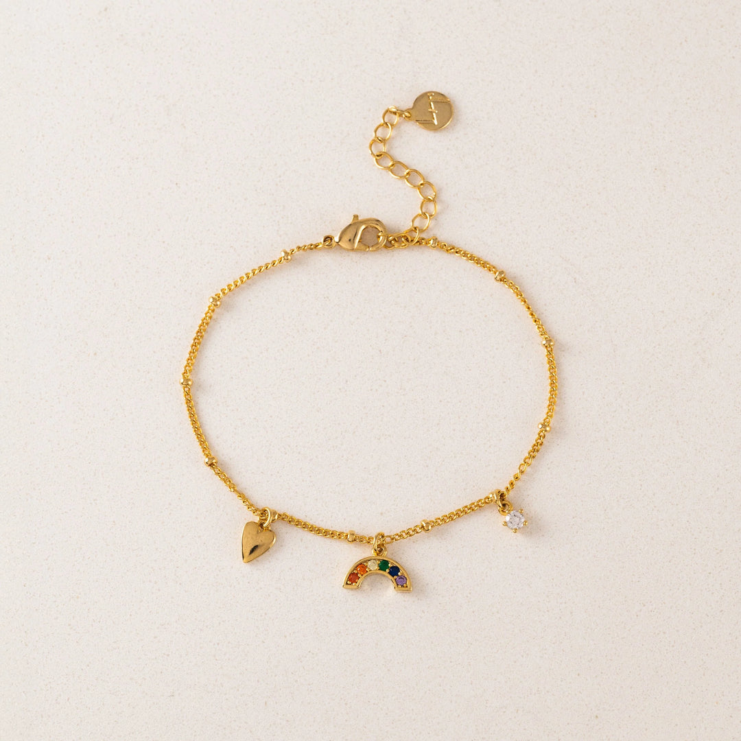 Riot Rainbow Charm Bracelet