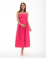 Load image into Gallery viewer, Ripe - Tamara Tie Back Dress Hot Pink
