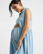 Load image into Gallery viewer, Bec Chambray Dress Clean Fade
