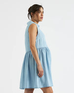 Load image into Gallery viewer, Bec Chambray Dress Clean Fade
