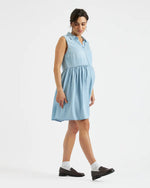 Load image into Gallery viewer, Bec Chambray Dress Clean Fade
