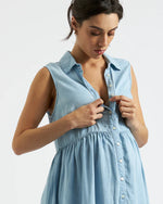 Load image into Gallery viewer, Bec Chambray Dress Clean Fade
