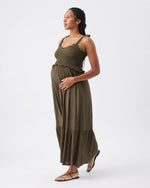 Load image into Gallery viewer, Brandi Shirred Dress Khaki

