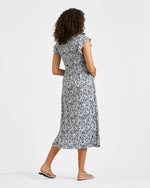 Load image into Gallery viewer, Edie Nursing Dress Washed Indigo / White
